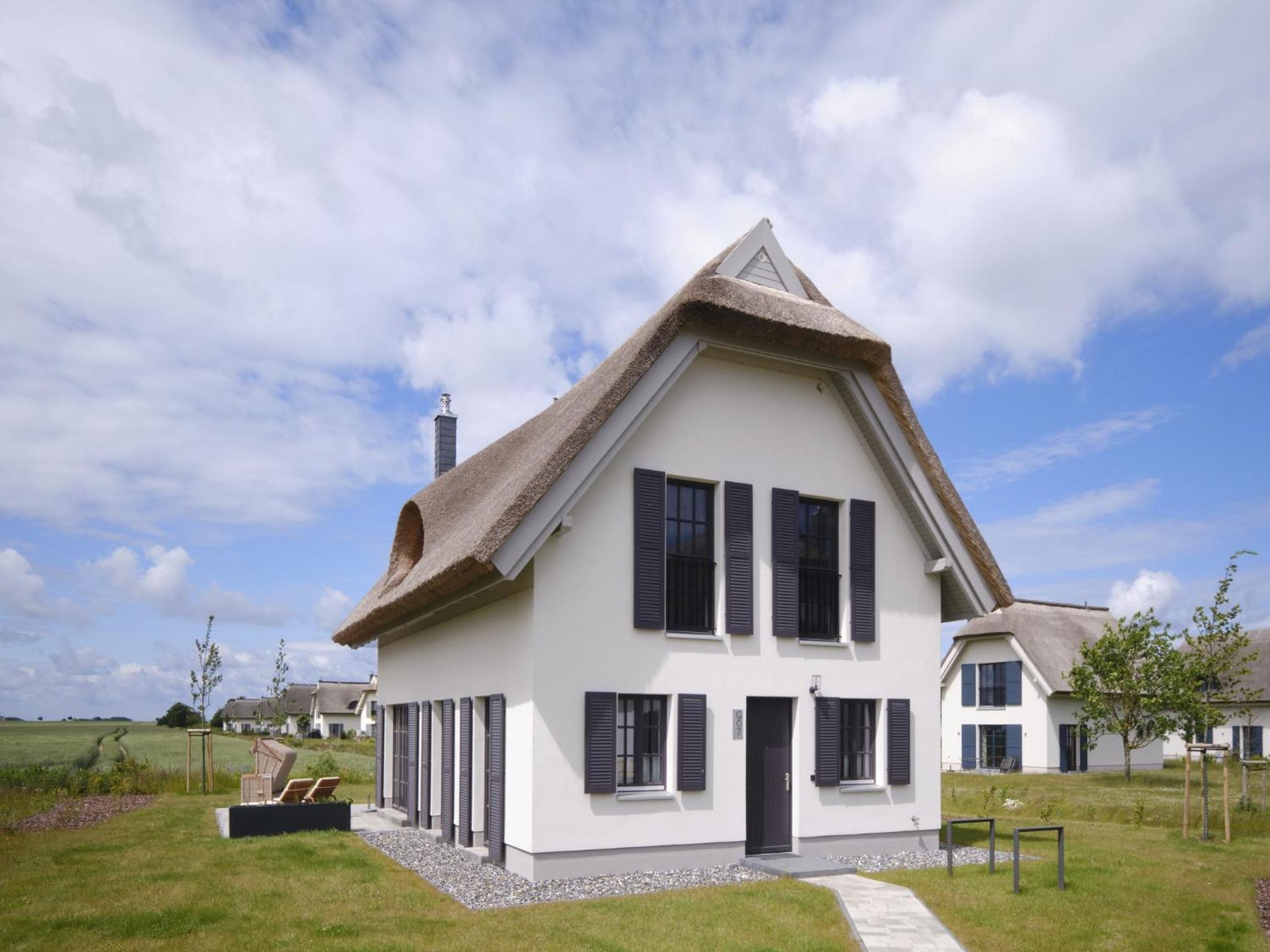 Reetland Am Meer - Luxusplus Reetdachvilla Mit 4 Schlafzimmern, Aussensauna, Loungebereich Und Kamin G07 Дранске Екстериор снимка